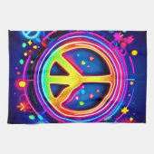 Regenboog Vrede Symbool Kunst Theedoek (Horizontaal)