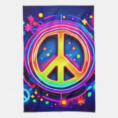 Regenboog Vrede Symbool Kunst Theedoek (Verticaal)