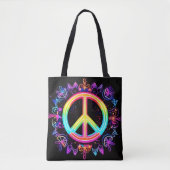 Regenboog Vrede Symbool Kunst Tote Bag (Voorkant)