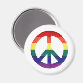 Regenboog Vredesbord Magneet (Voorkant / Achterkant)