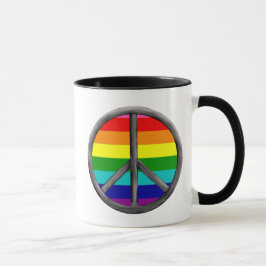 Regenboog Vredesteken LGBTQ Proud Symbol Geschenk Mok