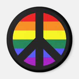Regenboog Vredesteken Ontwerp Magneet