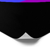 Regenboog Vredesteken Poster (Hoek)