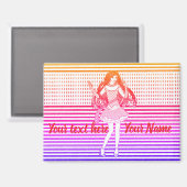 Regenboog vriendin magneet (Voorkant / Achterkant)