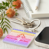 Regenboog vriendin sleutelhanger (Voorkant Rechts)
