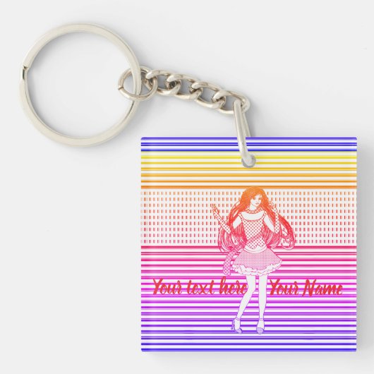 Regenboog vriendin sleutelhanger (Voorkant)