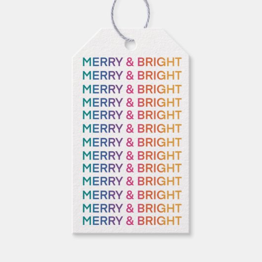 Regenboog Vrolijk en helder Cadeaulabel (Voorkant)