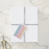 Regenboog Vrolijk en helder Cadeaulabel (Met Touw)