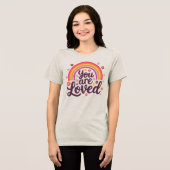 Regenboog waar je van hield Tri-Blend shirt (Voorkant volledig)