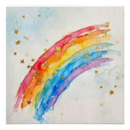 Regenboog wandkunst. perfect poster