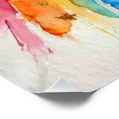 Regenboog wandkunst. perfect poster (Hoek)