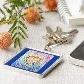 Regenboog wat kanker niet kan doen sleutelhanger (Zijkant)