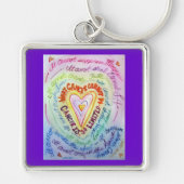 Regenboog wat kanker niet kan doen sleutelhanger (Voorkant)