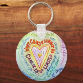 Regenboog wat kanker niet kan doen sleutelhanger (Voorkant)