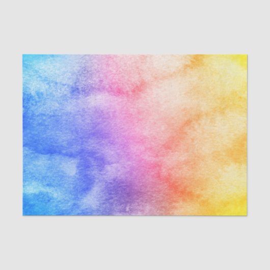 Regenboog Water Kleur Tissuepapier (Voorkant)