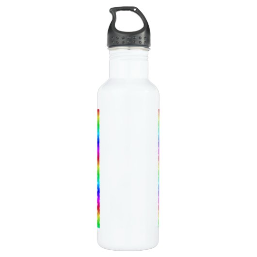 Regenboog! Waterfles (Achterkant)