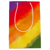 Regenboog Waterverf Aangepast Medium Cadeauzakje (Voorkant)