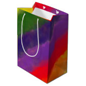 Regenboog Waterverf Aangepast Medium Cadeauzakje (Achterkant Gekanteld)