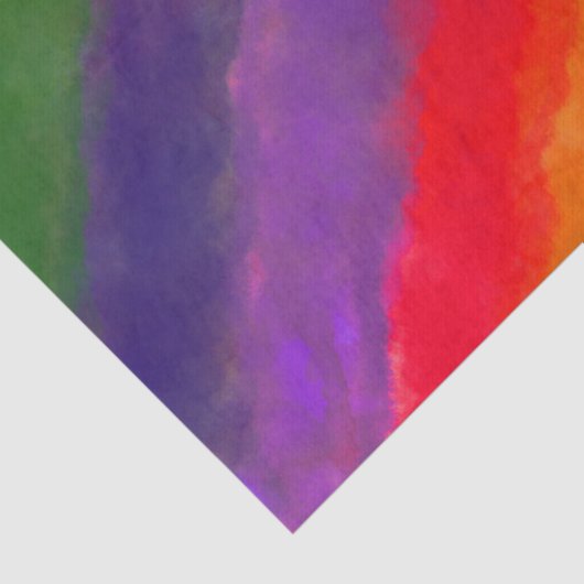 Regenboog Waterverf Aangepast Tissuepapier (Detail)