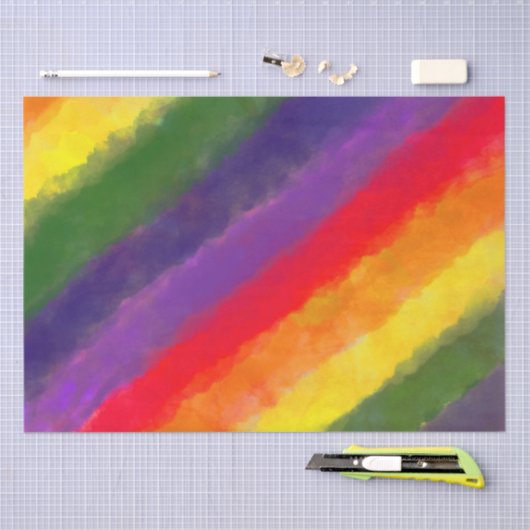 Regenboog Waterverf Aangepast Tissuepapier (Craft)