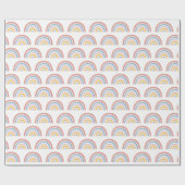 Regenboog Waterverf Boho Chic Cadeaupapier (Vlak)