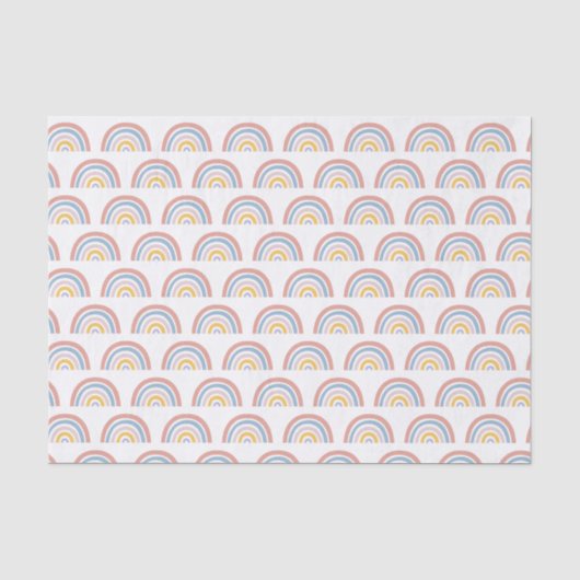 Regenboog Waterverf Boho Chic Tissuepapier (Voorkant)