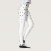 Regenboog Waterverf Confetti Stippen Leggings (Rechts)