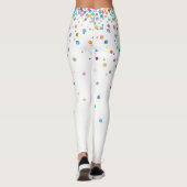 Regenboog Waterverf Confetti Stippen Leggings (Achterkant)