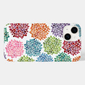 Regenboog Waterverf Dahlia Bloem Fijne Kunst Case-Mate iPhone Case (Achterkant (horizontaal))
