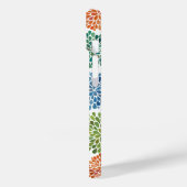 Regenboog Waterverf Dahlia Bloem Fijne Kunst Case-Mate iPhone Case (Achterkant / Links)