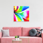 Regenboog Waterverf Flower Stretched Canvas Afdruk (Insitu (Woonkamer))