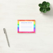 Regenboog Waterverf Geweldige Ideeën Post-it® Notes (Kantoor)
