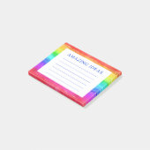 Regenboog Waterverf Geweldige Ideeën Post-it® Notes (Schuin)