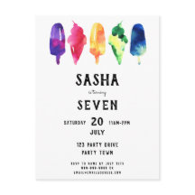 Regenboog Waterverf ijsijsjes Verjaardag