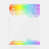 Regenboog Waterverf LGBT bruiloft begint nu Acryl Bord (Voorkant)