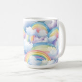 Regenboog Waterverf Mok (Voorkant rechts)