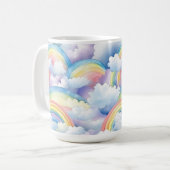Regenboog Waterverf Mok (Voorkant links)