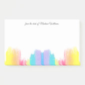 Regenboog Waterverf Mooie Gepersonaliseerde Bureau Post-it® Notes (Voorkant)
