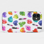 Regenboog waterverf palmbladeren pingenslipsticks Case-Mate iPhone case (Achterkant (horizontaal))