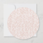 Regenboog Waterverf Script Chic Baby Borrel Kaart (Achterkant)