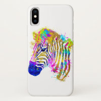 Regenboog Waterverf Spat Water Zebra Grafisch