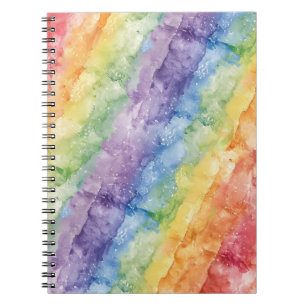 Regenboog Waterverf Strepen Patroon Notitieboek