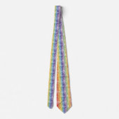 Regenboog Waterverf Strepen Patroon Stropdas (Achterkant)