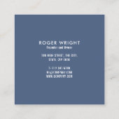 Regenboog Waterverf Stripes Square Vierkante Visitekaartje (Achterkant)