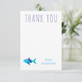 Regenboog Waterverf Vis Onder De Zee Bedankt (Staand voorkant)