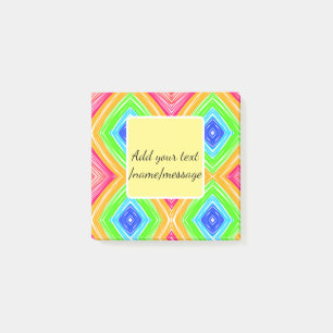 Regenboog waterverf voeg naam tekst aangepaste boo post-it® notes