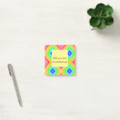 Regenboog waterverf voeg naam tekst aangepaste boo post-it® notes (Kantoor)