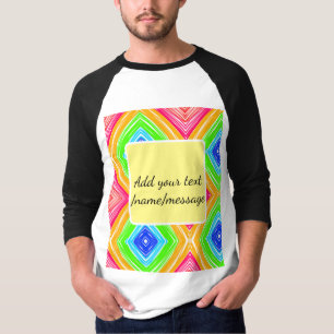 Regenboog waterverf voeg naam tekst aangepaste boo t-shirt