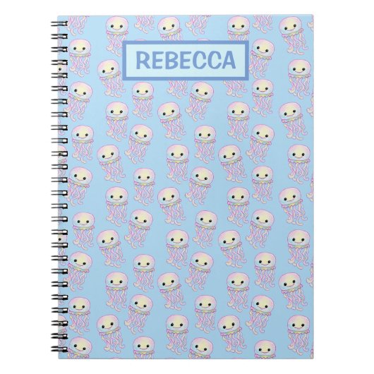 Regenboog Waterverfkwal Personalized Notitieboek (Voorkant)