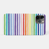 Regenboog Waterverfkwast Streeppatroon Case-Mate iPhone Case (Achterkant (horizontaal))